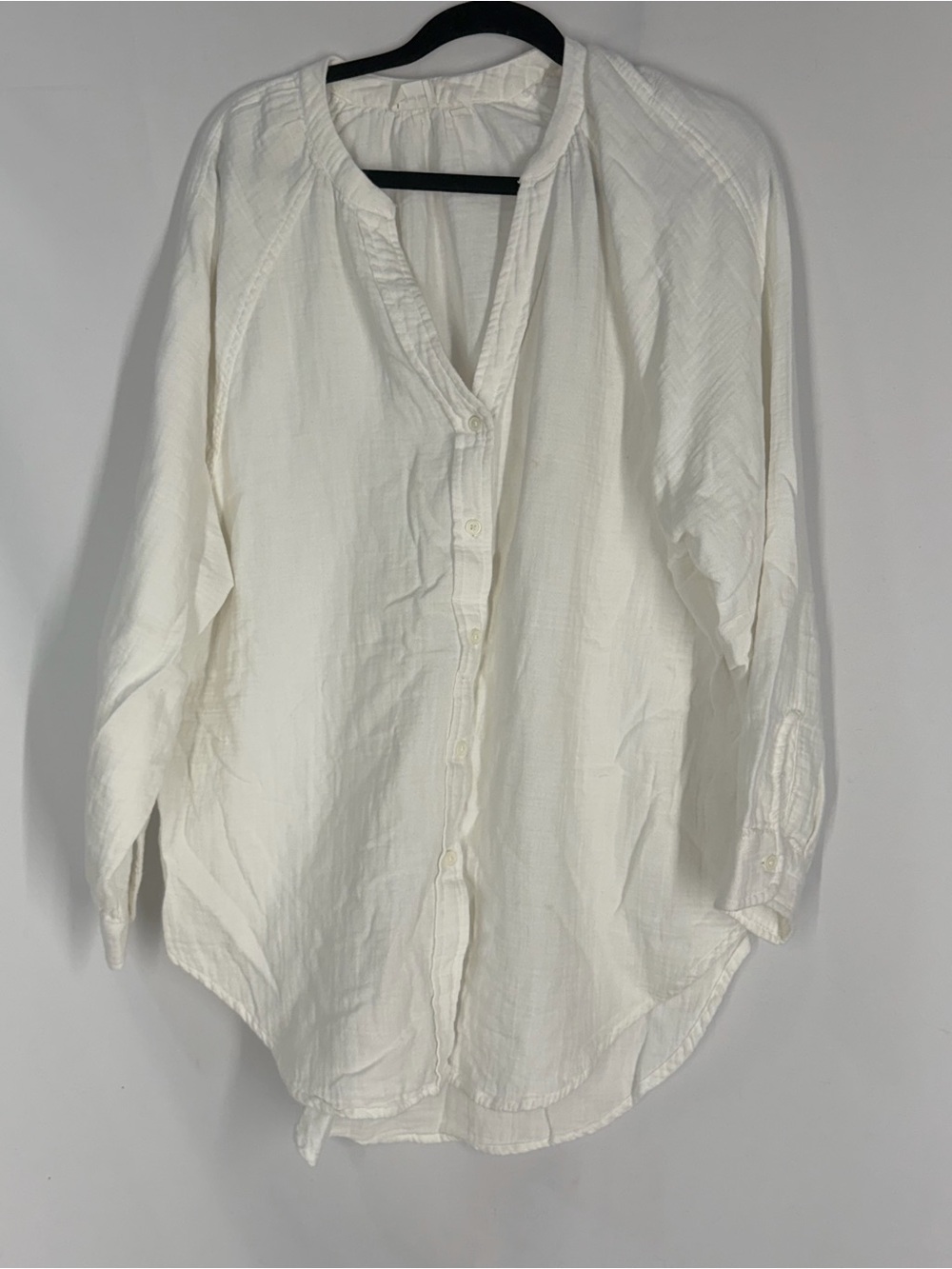 Wilfred Cream Button-Down Gauze Shirt